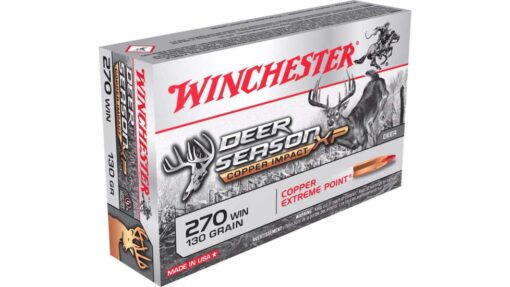 WINCHESTER COPPER IMPACT AMO 270 WIN 130GR LEAD FREE20RD (10 BOX CASE)