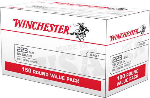 WINCHESTER USA LC AMO 223 REM 55GR FMJ 150RD (4 BOX CASE)