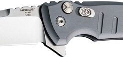 HOGUE X1 MICROFLIP 2.75" FOLDR - DROP POINT BLADE ALUM FRME GRY