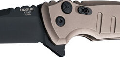 HOGUE X1 MICROFLIP 2.75" FOLDR - DROP PT BLK BLADE ALUM FRM FDE