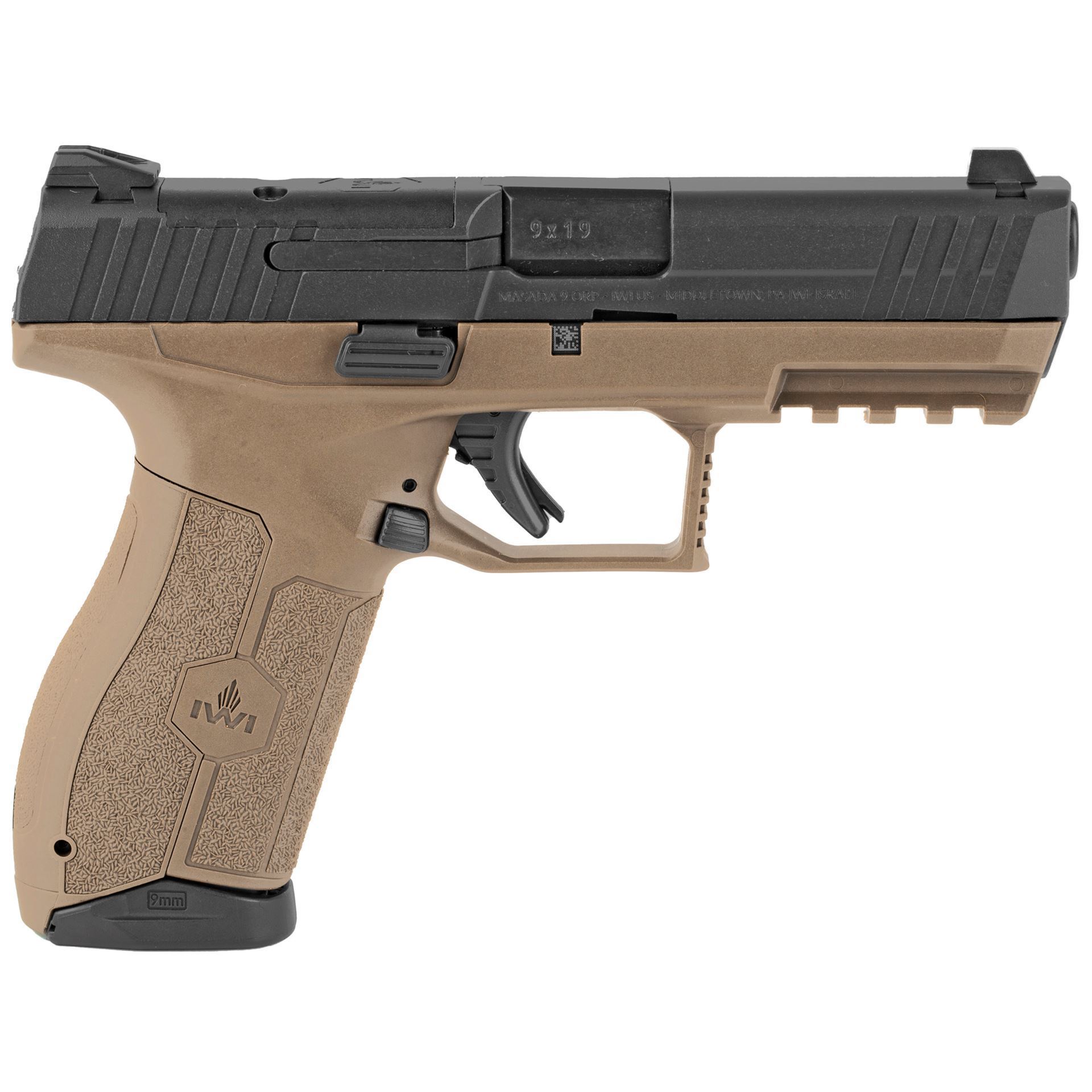 IWI MASADA Optics Ready Pistol Flat Dark Earth 9mm 4.1" Barrel (2) 17RD Mag 3 Dot Sight 2 IWI MASADA Optics Ready Pistol Flat Dark Earth 9mm 4.1" Barrel (2) 17RD Mag 3 Dot Sight - Image 2