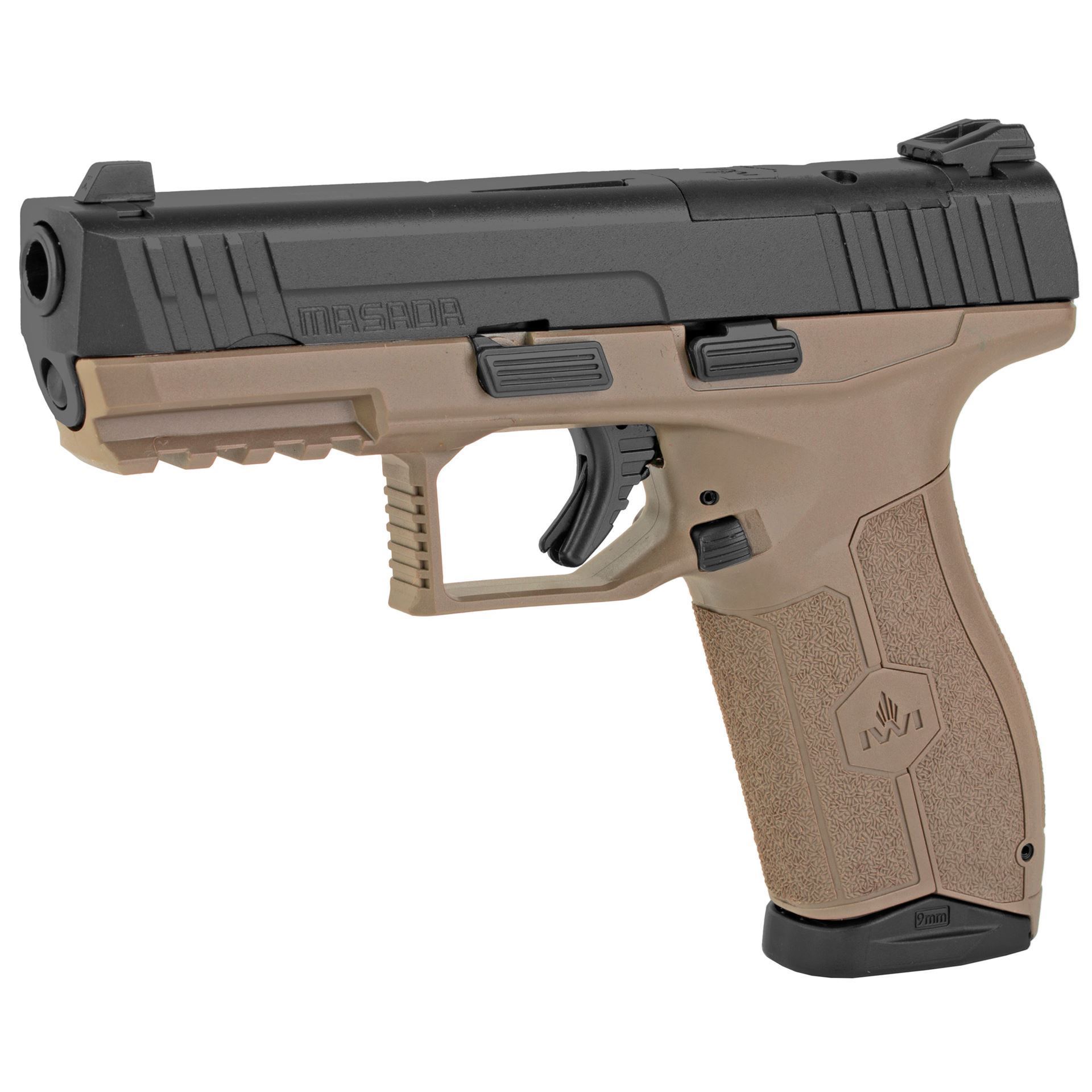 IWI MASADA Optics Ready Pistol Flat Dark Earth 9mm 4.1" Barrel (2) 17RD Mag 3 Dot Sight 3 IWI MASADA Optics Ready Pistol Flat Dark Earth 9mm 4.1" Barrel (2) 17RD Mag 3 Dot Sight - Image 3
