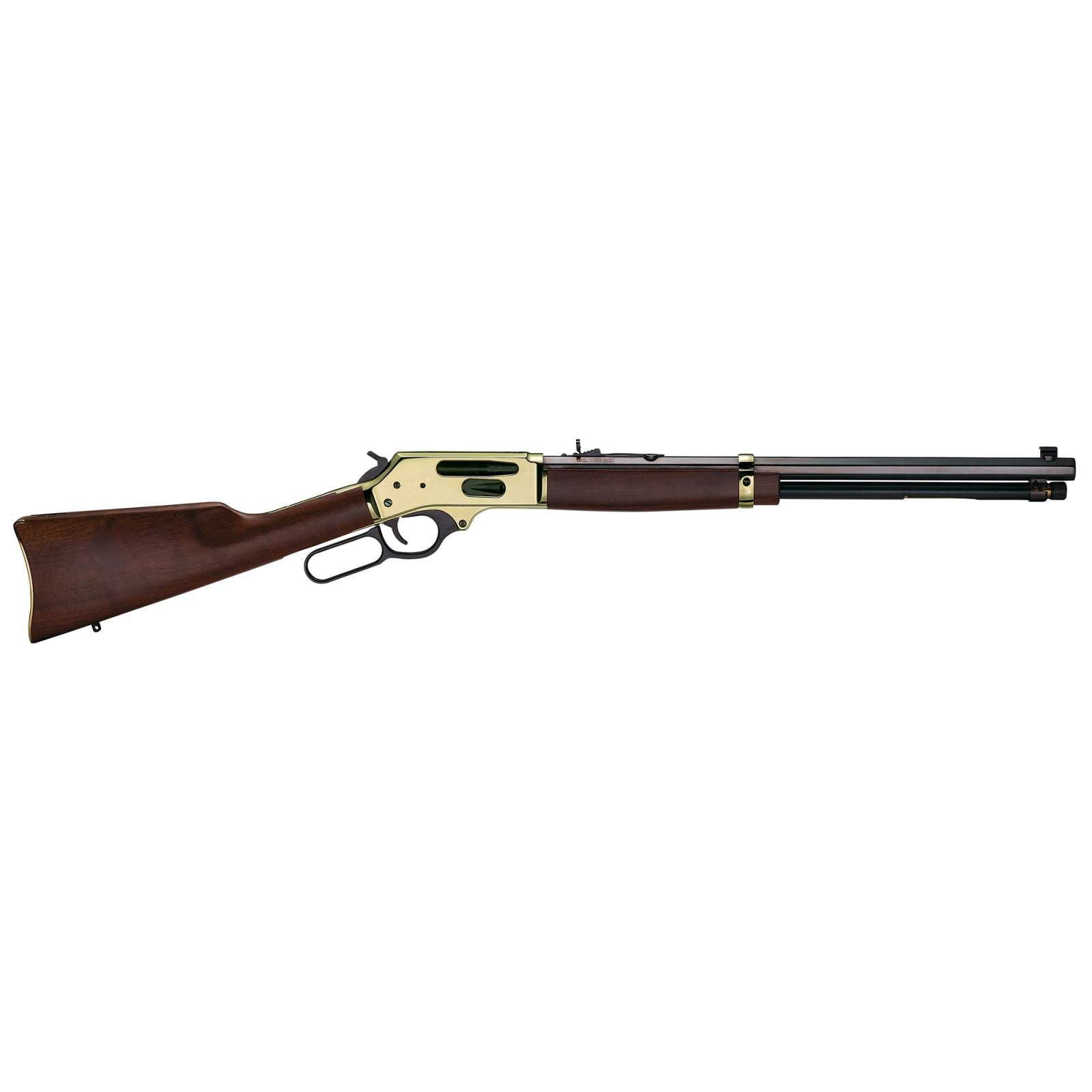 HENRY BRASS SIDE GATE LEVER ACTION RIFLE RIL 45-70 22 IN OCT BBL BLUE/WALNUT 4 RD