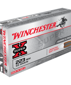 Winchester Super-X Rifle Ammunition .223 Rem 55 gr. JSP 3240 fps 20/ct