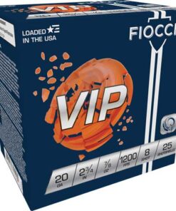 FIOCCHI VIP 20GA 2.75" 7/8OZ - #8 1200FPS 250RD CASE LOT