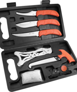 OUTDOOR EDGE JAEGER-PAK 8 - PIECE BUTCHER SET W/HARD CASE