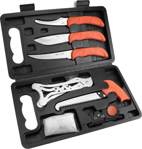 OUTDOOR EDGE JAEGER-PAK 8 - PIECE BUTCHER SET W/HARD CASE 1 OUTDOOR EDGE JAEGER-PAK 8 - PIECE BUTCHER SET W/HARD CASE