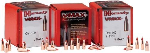 Hornady V-MAX Bullets .22 cal .224" 55 gr V-MAX 250/ct