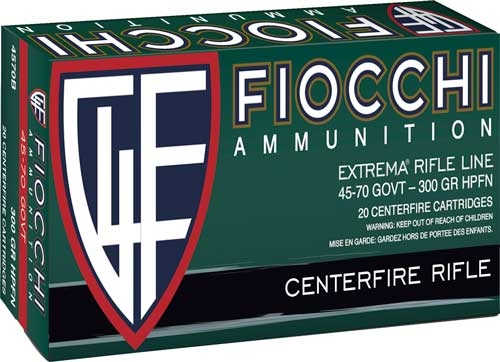 FIOCCHI 45-70 GOV 300GR HP-FN - 20RD 10BX/CS 1 FIOCCHI 45-70 GOV 300GR HP-FN - 20RD 10BX/CS