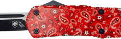 TEMPLAR KNIFE SMALL OTF RED - BANDANA 2.75" BLACK TANTO