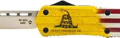 TEMPLAR KNIFE LARGE OTF DON'T - TREAD ON ME 3.5" SILVER TANTO