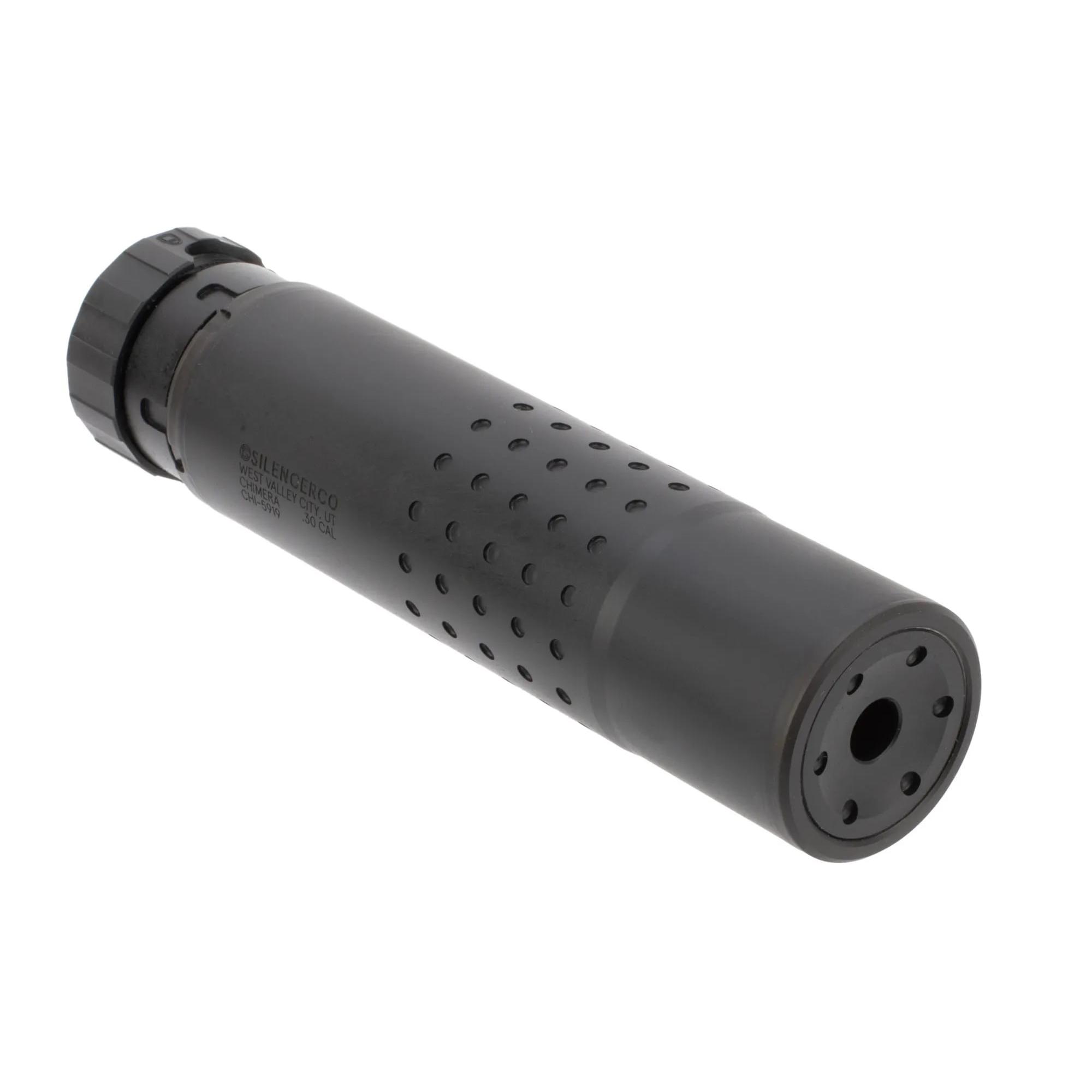 SilencerCo Chimera 300 Centerfire Rifle Suppressor 5.56mm/.300 Blackout/.308 Win Cobalt-6 Stainless Steel Black