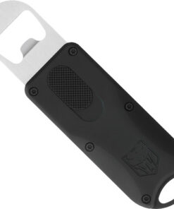 COBRATEC OTF BOTTLE OPENER - BLACK 4.62" OAL W/LANYARD LOOP