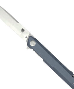 COBRATEC MONARCH 3.5" FOLDER - GREY D2 STEEL W/CLIP