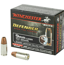 WIN DEFENDER 9MM 147GR JHP 20/200