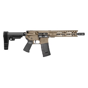Diamondback Firearms Carbon DB-15 300 BLK Semi-Auto Pistol - Flat Dark Earth | 10" Threaded Barrel | SBA3 Arm Brace |1x30rd Mag