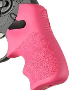 HOGUE GRIPS TAMER RUGER LCR - PINK W/FINGER GROOVE