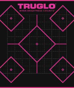 TRUGLO TRU-SEE Self Adhesive Targets - Handgun 12x18 Pink 6 Pack