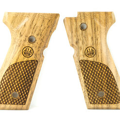 BERETTA GRIPS 92 96 WOOD OVAL CHKRNG