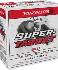 Winchester SuperTarget Shotshells 12 ga 2-3/4" 1 oz 1180 fps #9 25/ct
