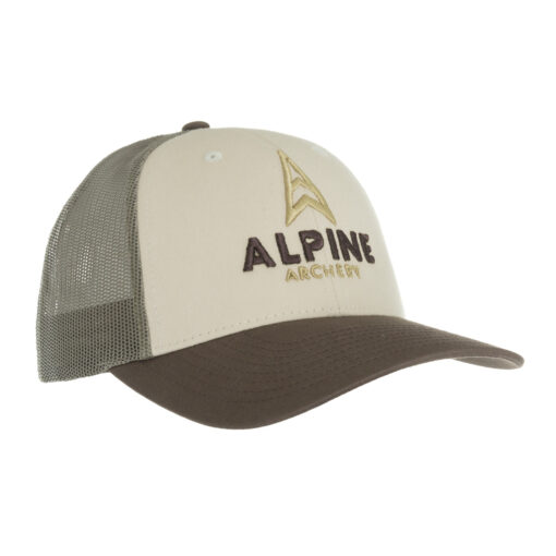 Alpine Low Pro Trucker Cap Brown/Loden/Tan - Image 3