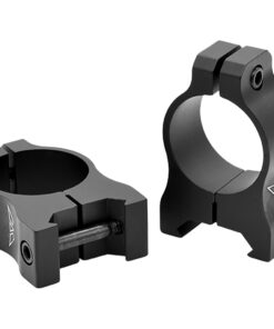 Warne Vapor Aluminum Scope Rings Matte Black 1 in. Medium