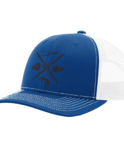 Fin Finder Skulls Mesh Hat Blue/White