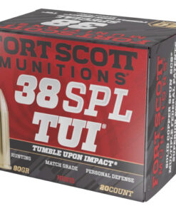 Fort Scott Munitions Pistol Ammo 38 Spl 80 gr. TUI 20 rd.