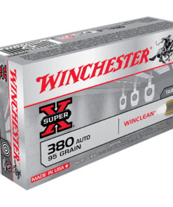 Winchester Super-X Pistol Ammo 380 ACP 95 gr. Brass Enclosed Base 50 rd.