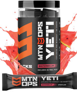 MTN OPS Yeti Preworkout Watermelon Trail Packs 20 ct.