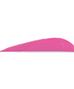 Trueflight Parabolic Feathers Pink 3 in. RW 100 pk.