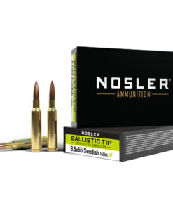 Nosler Ballistic Tip Rifle Ammunition 6.5x55 S Mauser 140 gr. 20 rd.