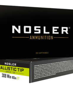 Nosler Ballistic Tip Rifle Ammunition 308 Win. 165 gr. BT SP 20 rd.