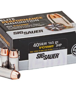 Sig Sauer Elite V-Crown Performance Pistol Ammo 40 S&W 165 gr. JHP 50 rd.