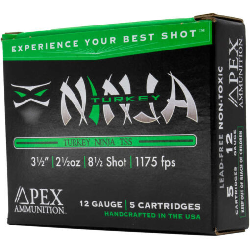 Apex Turkey Ninja TSS Ninja Shotgun Ammo 12 ga. 3.5 in. 2-1/2oz #8.5 shot  5rd