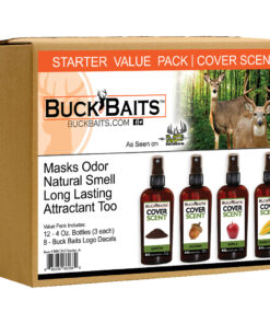 Buck Baits Cover Scent Starter Kit Earth/Acorn/ Apple/ Corn 3 oz. ea.