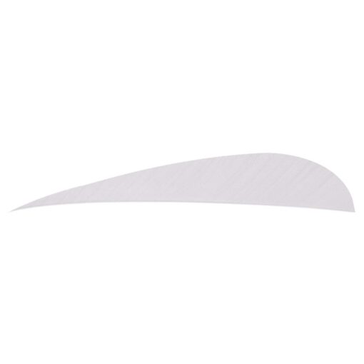 Trueflight Parabolic Feathers White 5 in. RW 100 pk.