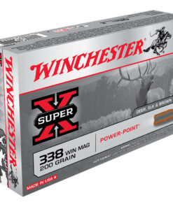 Winchester Super-X Rifle Ammo 338 Win Mag 200 gr. Power-Point 20 rd.