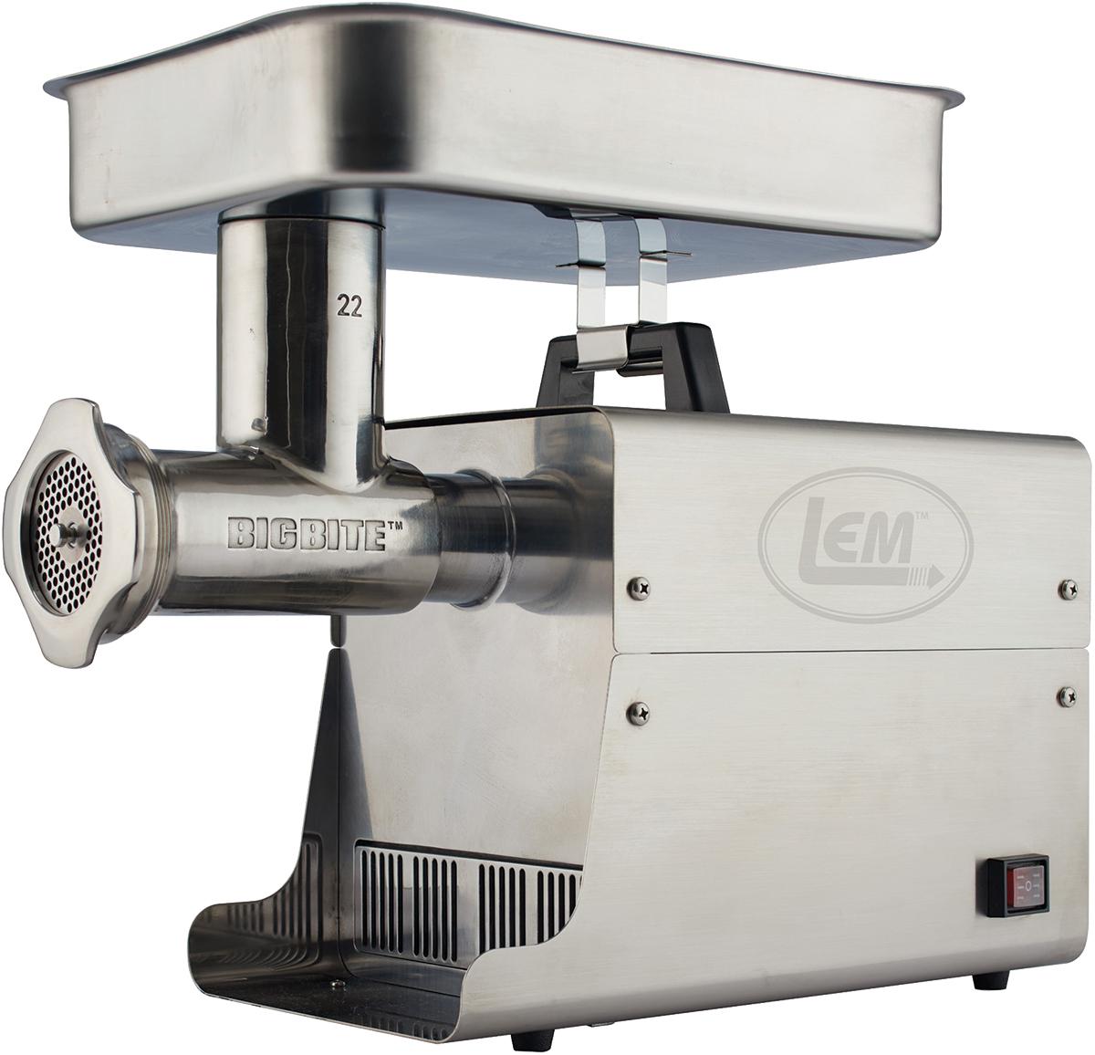 LEM Products #22 Big Bite Stainless Steel Electric Grinder