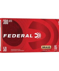 Federal Champion Handgun Ammunition .380 Auto 95gr FMJ 990 fps 50/ct