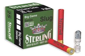 STERLING AMO 410GA 2 1/2" RIFLED SLUG 25RD (20 BOX CASE)