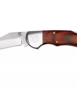 Sarge Knives Gambler Lock Back Folding Knife 2-3/4" Clip Point Blade Wood