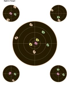 CHAMPION VISICOLOR TARGET - BULLSEYE W/4 XTRA BULLS 10-PK
