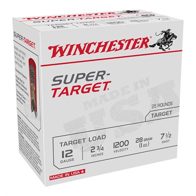 SUPER TARGET 12 GAUGE 2-3/4'' 1OZ 1200FPS #7.5 25/BOX