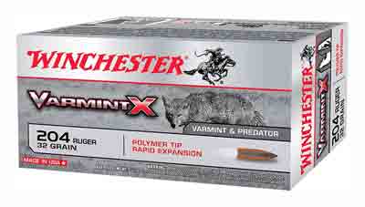 WINCHESTER VARMINT-X 204 RUGER - 32GR POLYMER TIP 20RD 10BX/CS 1 WINCHESTER VARMINT-X 204 RUGER - 32GR POLYMER TIP 20RD 10BX/CS