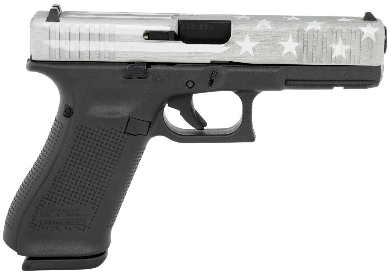 GLOCK 22 G22 GEN 5 HGA 40 S&W 4.0 IN BBL FS 5.5LB 3 15RD MAG ELITE TITANIUM BATTLE FLAG CERAKOTE - Glock