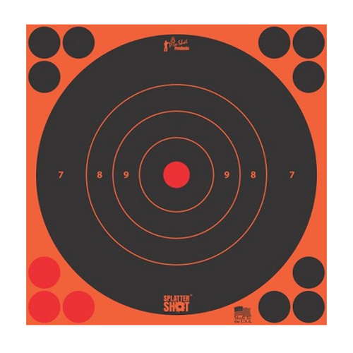 8IN ORG BULLS EYE TARGET 6 QTY PK BG 1 8IN ORG BULLS EYE TARGET 6 QTY PK BG