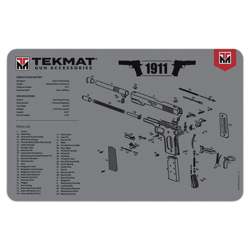 TEKMAT 1911 GREY - 11X17IN