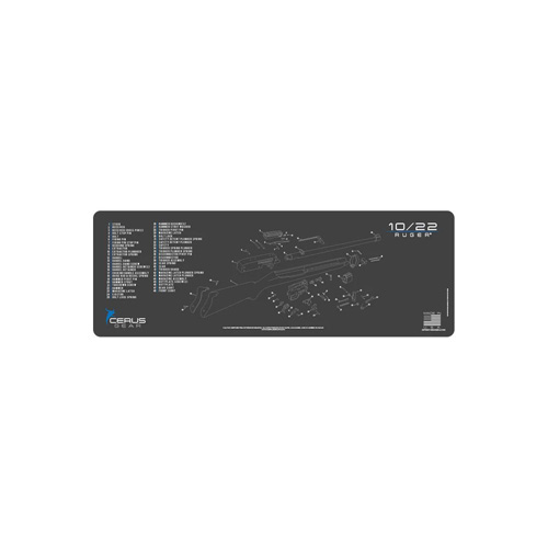 RUGER 10/22 SCHEMATIC GRAY