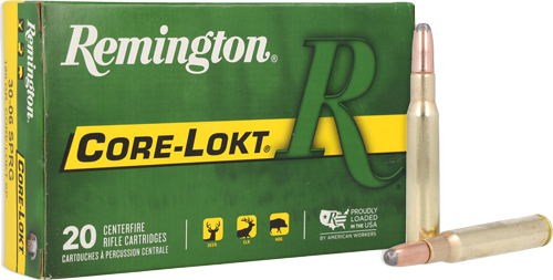 REMINGTON 30-06 180GR - CORE-LOKT SP 20RD 10BX/CS 1 REMINGTON 30-06 180GR - CORE-LOKT SP 20RD 10BX/CS